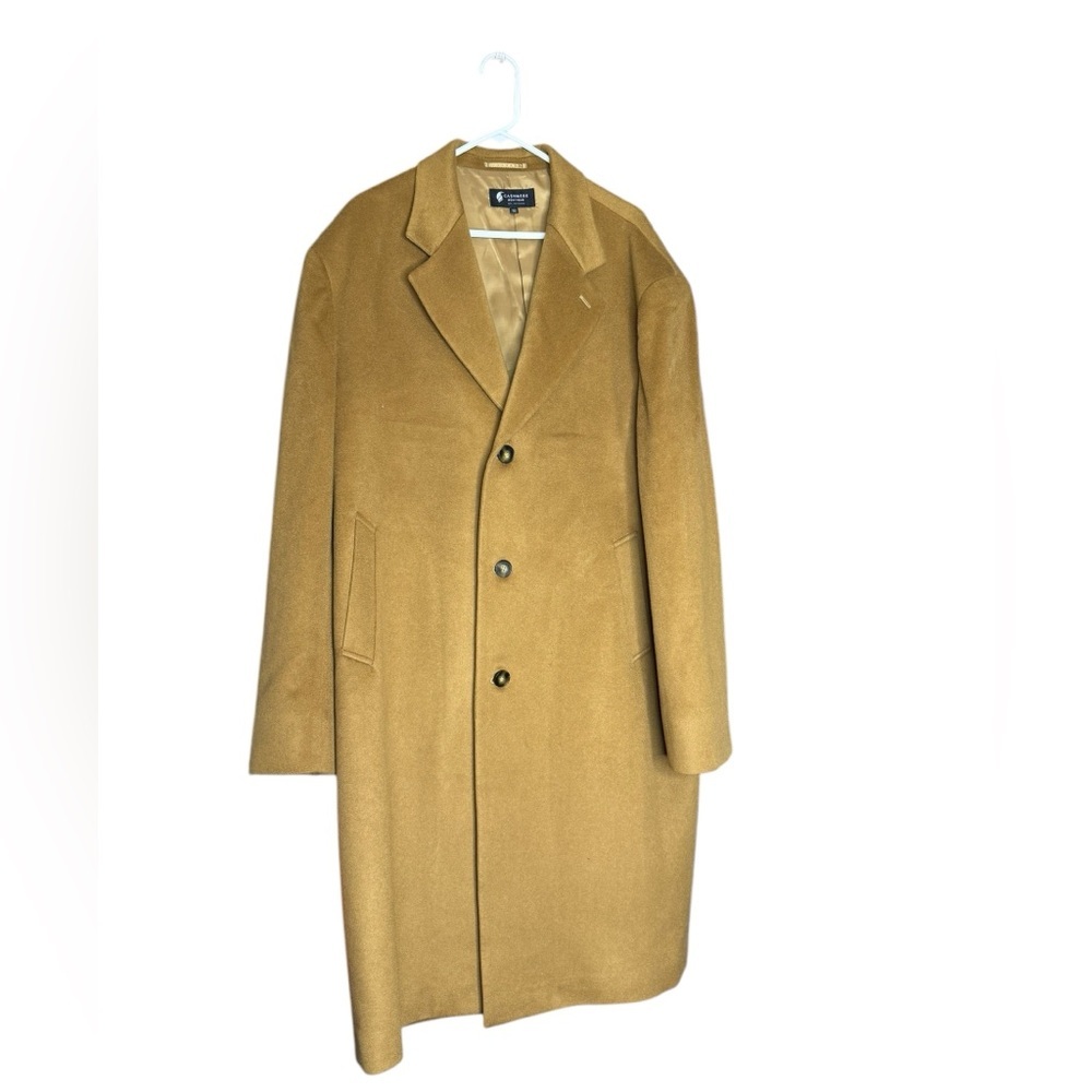 Cashmere boutique Men’s Knee Length Topcoat in Pure Cashmere size 50